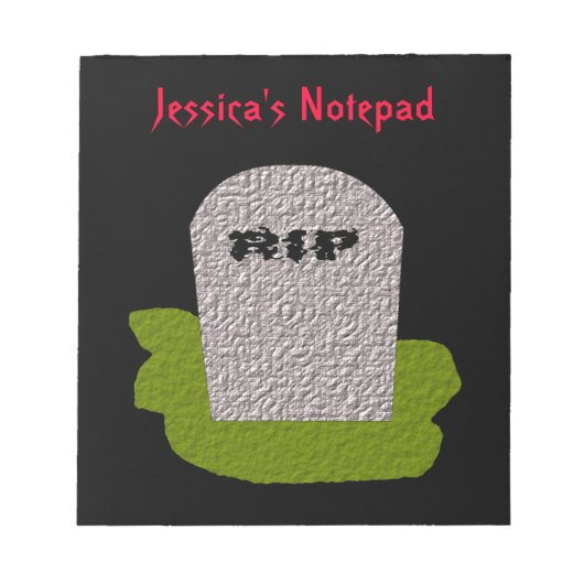 RIP Tombstone -  notebook Notitieblok (Voorkant)