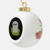 RIP Tombstone-Ornament Keramische Bal Ornament (Rechts)