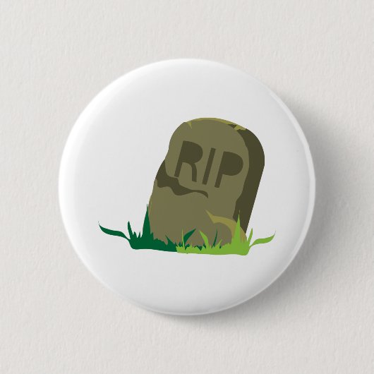 RIP Tombstone Ronde Button 5,7 Cm (Voorkant)