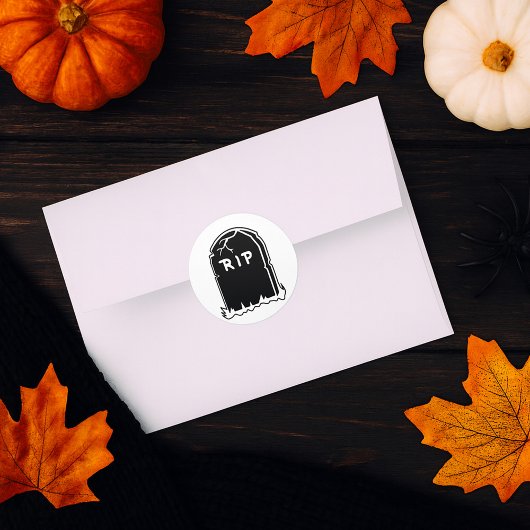 RIP Tombstone Stickers