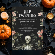 RIP Twintiger Bloemenskelet 30e Verjaardagsfeest