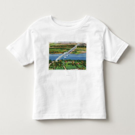 Rip Van Winkle Bridge over Hudson Kinder Shirts (Voorkant)