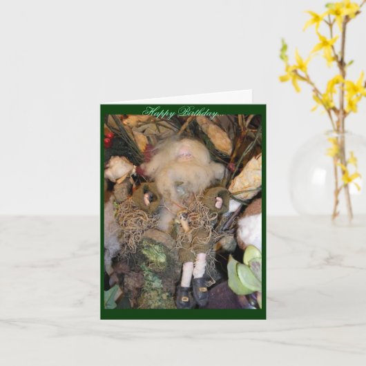 Rip Van Winkle Carte d'anniversaire (Fleur jaune)