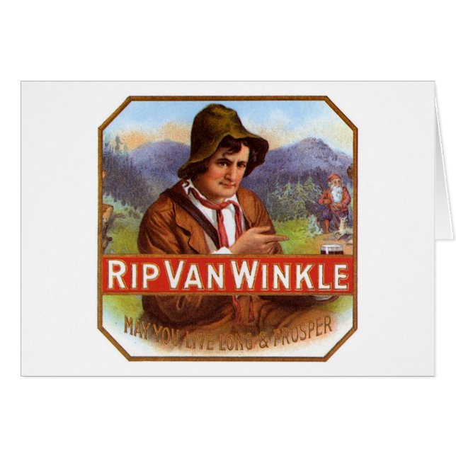 Rip Van Winkle Cigar Étiquette (Devant horizontal)