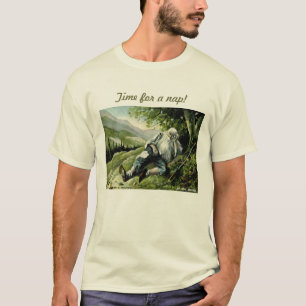 Rip Van Winkle Tijd voor een Nap. Vintage T-shirt