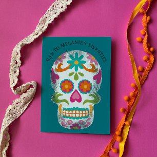 RIP voor je 20s gepersonaliseerde Sugar Skull-verj Kaart