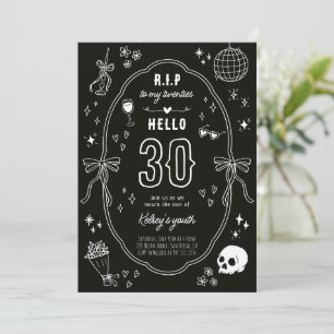 RIP voor mijn 20-jarige chic gothic verjaardagsuit Kaart