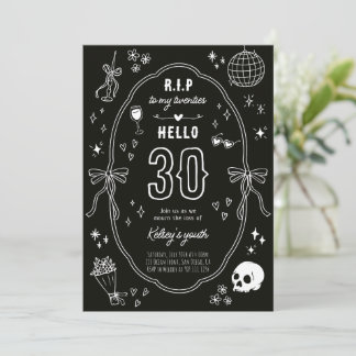 RIP voor mijn 20-jarige chic gothic verjaardagsuit Kaart
