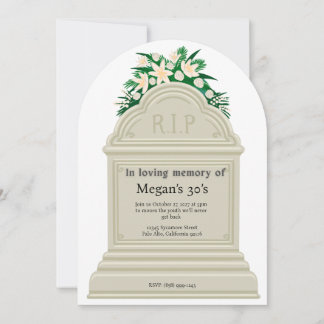 RIP voor mijn 30-er jaren Funny Funeral Mijlpaal V Kaart