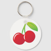 Ripe Bright Red Cherries Sleutelhanger (Achterkant)