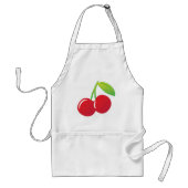 Ripe Bright Red Cherries Standaard Schort (Voorkant)
