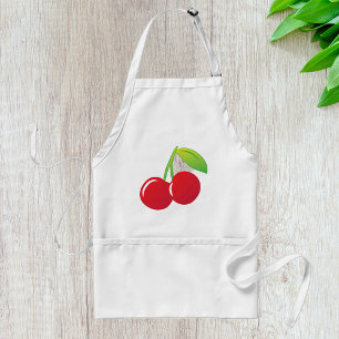 Ripe Bright Red Cherries Standaard Schort