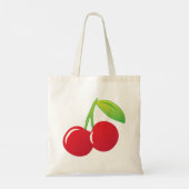 Ripe Bright Red Cherries Tote Bag (Achterkant)
