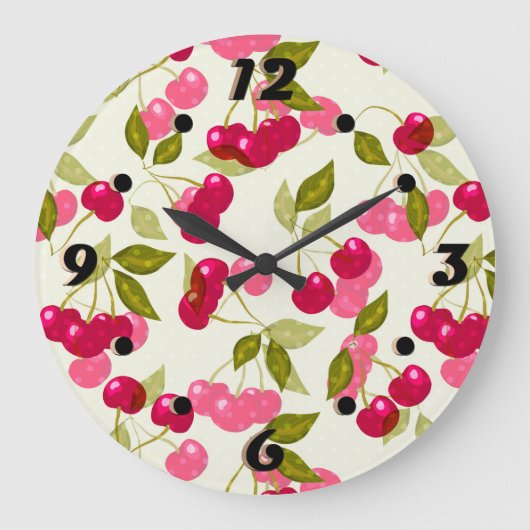 Ripe cherry grote klok (Voorkant)