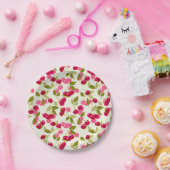 Ripe cherry papieren bordje (Feest)