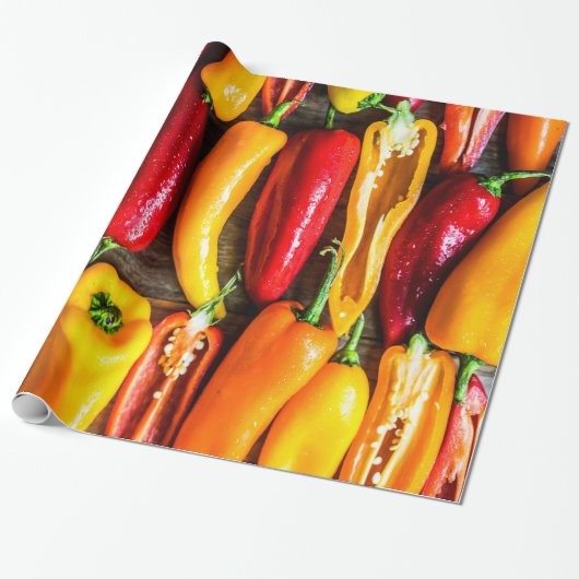 Ripe Jalapeno Peppers Cadeaupapier (Uitgerold)