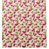 Ripe kersgordijn douchegordijn (Voorkant)