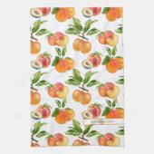 Ripe perziken, abrikozen en pompelmoezen theedoek (Verticaal)
