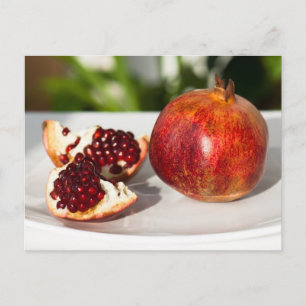 Ripe pomegranaat briefkaart
