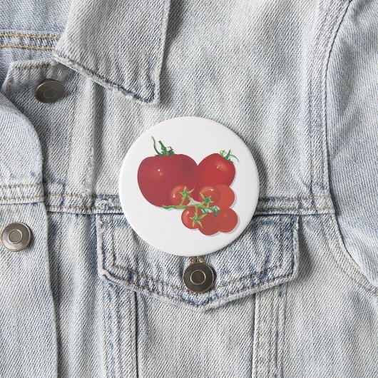 Ripe Red Tomaten Ronde Button 7,6 Cm