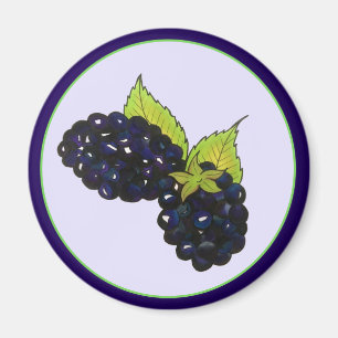 Ripe Summer Blackberry Berry Berry Magneet