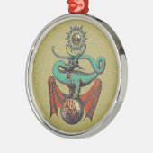 Ripley Scroll Gold Dragon Metalen Ornament (Links)