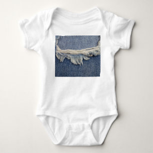 Ripped jeans textuur, stijlvolle achtergrond. romper