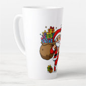Ripped Santa Christmas | Muscular Claus & Holiday Latte Mok (Linkerhoek)