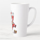 Ripped Santa Christmas | Muscular Claus & Holiday Latte Mok (Rechts)