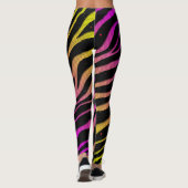 Ripped SpaceTime Stripes - Geel/Roze Leggings (Achterkant)