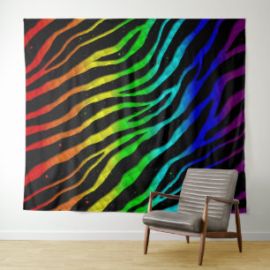 Ripped SpaceTime Stripes - Light Spectrum Wandkleed