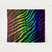 Ripped SpaceTime Stripes - Light Spectrum Wandkleed (Voorkant (horizontaal))