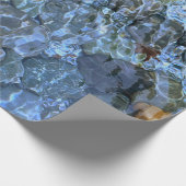 Rippelwater, brook, stoom, Stenen onder water Cadeaupapier (Hoek)