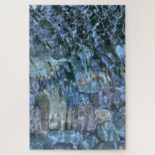 Rippelwater, brook, stoom, Stenen onder water Legpuzzel