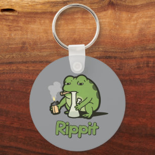 Rippit Grappige Kikker Stoner Cadeau, Stoner Meisj Sleutelhanger
