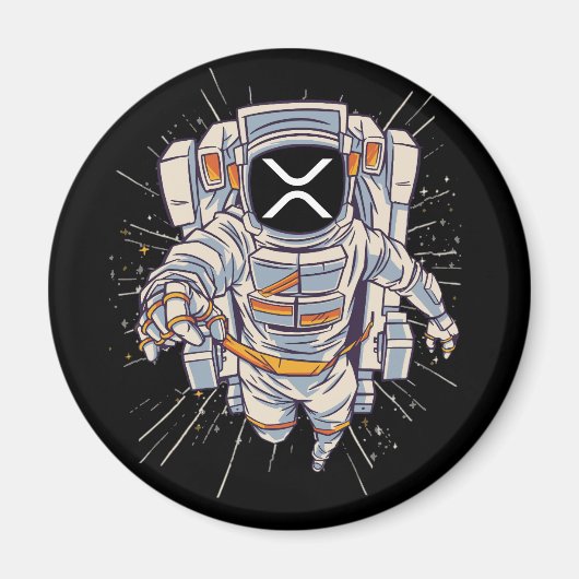 Ripple Astronaut - XRP Crypto Magneet (Voorkant)