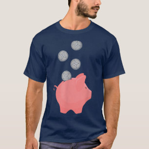 Ripple Crypto Hodl Coin Cryptocurrency Varkensport T-shirt