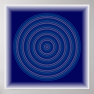 Ripple Effect - Abstracte Waterkunst Poster