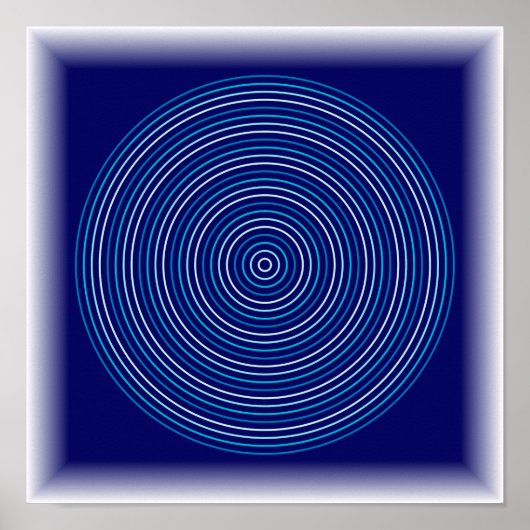 Ripple Effect - Abstracte Waterkunst Poster (Voorkant)