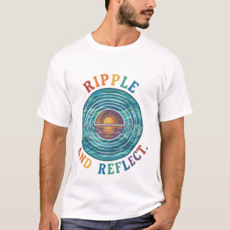 Ripple en Reflect | Minimalistisch grafisch T-shir T-shirt