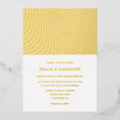 Ripple Gold Stripes Mariage Foil Invitation (Recto)