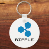 Ripple XRP 8-bits Logo | Basis-Sleutelhanger Sleutelhanger (Voorkant)