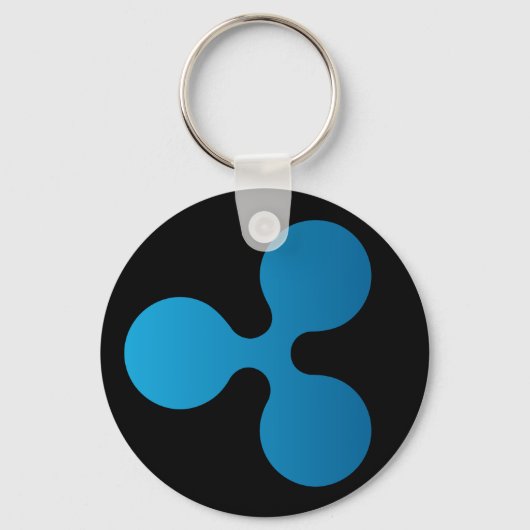Ripple XRP Basis Sleutelhanger (Donker) (Voorkant)