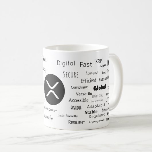 Ripple XRP Crypto Mug (Devant droit)