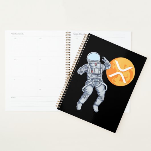 Ripple XRP Cryptocurrency -Crypto Astronaut Planner (Display)