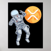 Ripple XRP Cryptocurrency -Crypto Astronaut Poster (Voorkant)