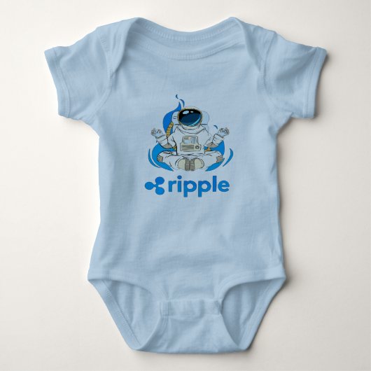 Ripple XRP Cryptocurrency -Crypto Astronaut Romper (Voorkant)