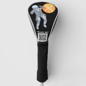 Ripple XRP Cryptocurrency - Qr-code Golfheadcover (Voorkant)