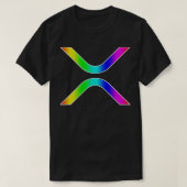 Ripple XRP dans Rainbow Gradient TShirt (Design devant)