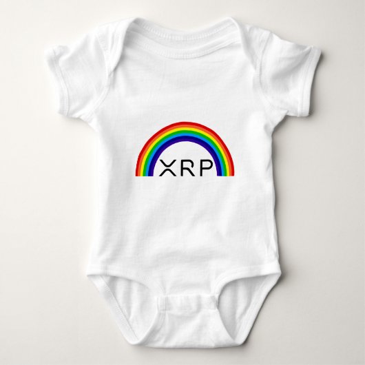 Ripple XRP regenbooggroei baby Romper (Voorkant)